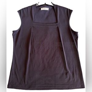 Evan Picone Black Sleeveless Tank Top